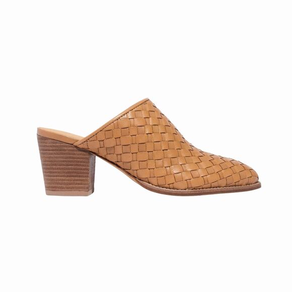 Madewell Shoes - Madewell Womens Heels Brown Amber The Harper Mule Woven Leather Slip On US 8